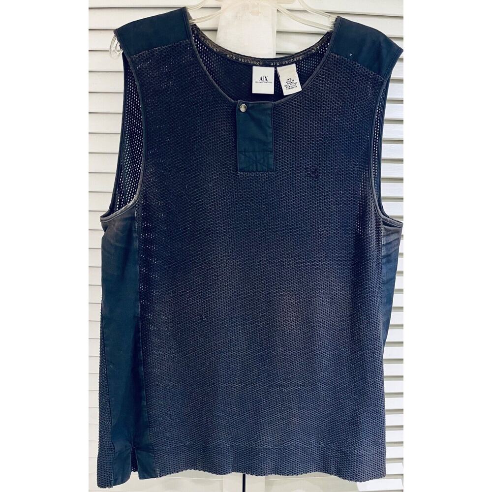 Armani Exchange Black Crewneck Sweater